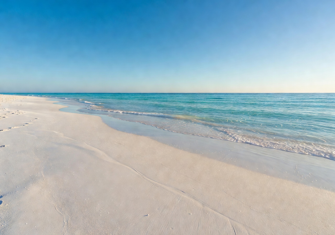 Beautiful white sand beach