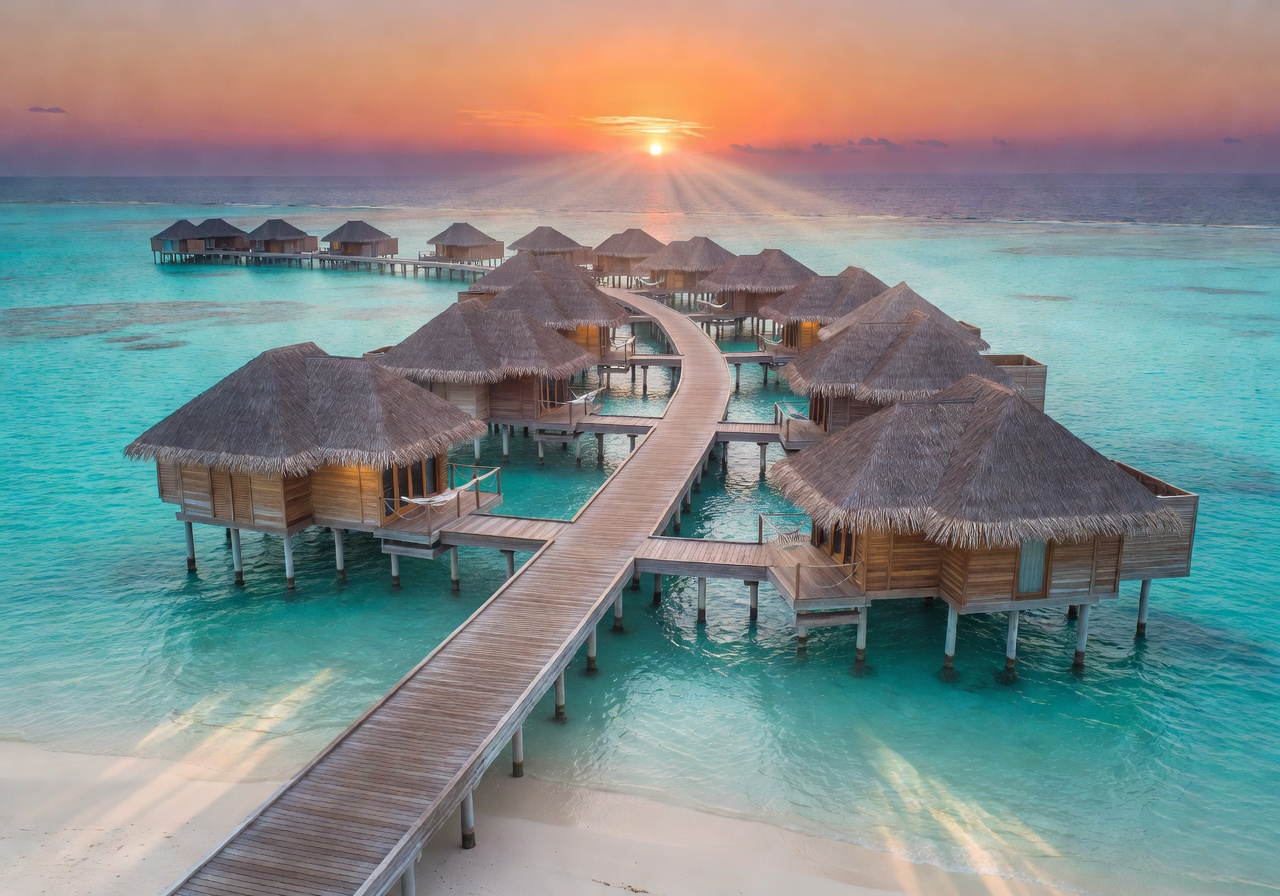 Maldives water villas